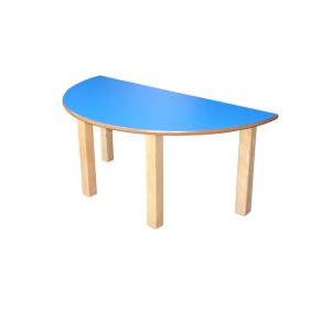Mesa infantil madera semicircular 120x60cm