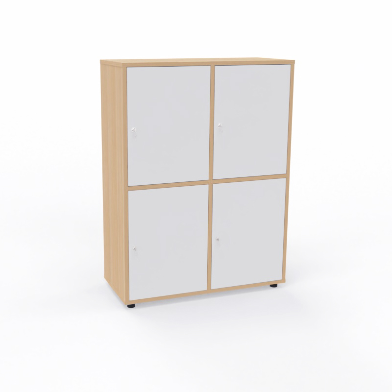 Armario de 4 puertas 120cm Taquilla